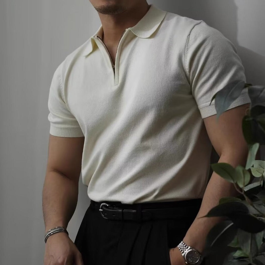 פולו צווארון רוכסן