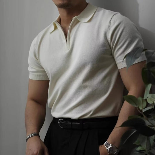 פולו צווארון רוכסן