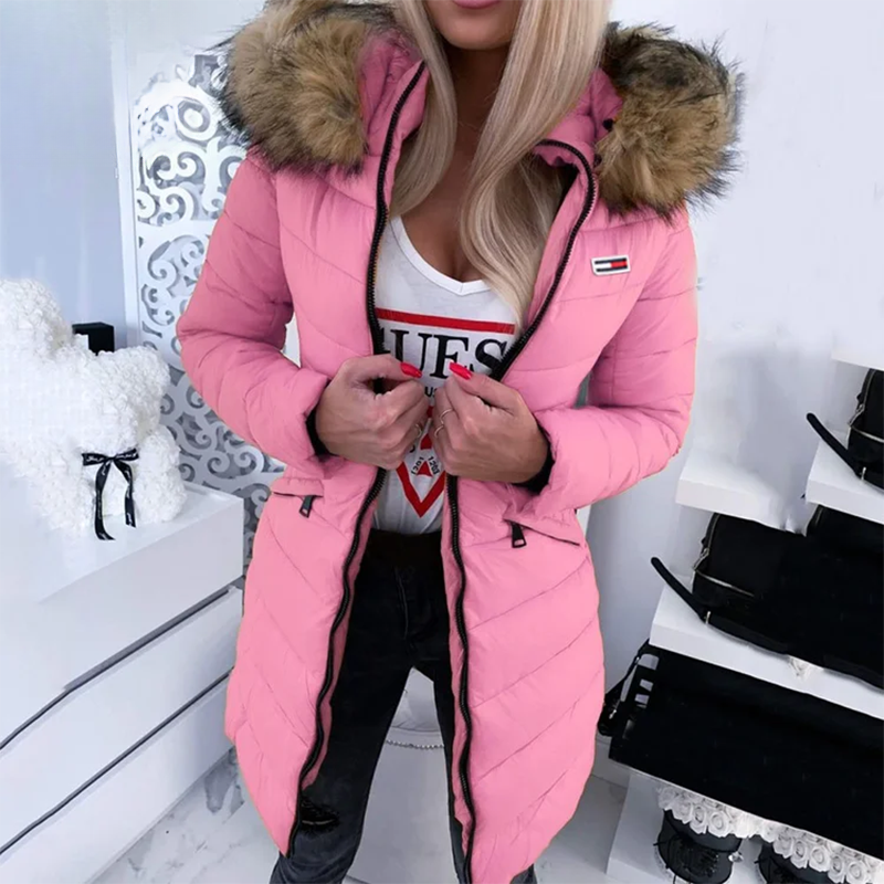 מעיל פוך לנשים עם קפוצ'ון