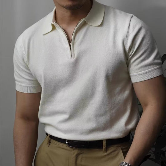 פולו צווארון רוכסן