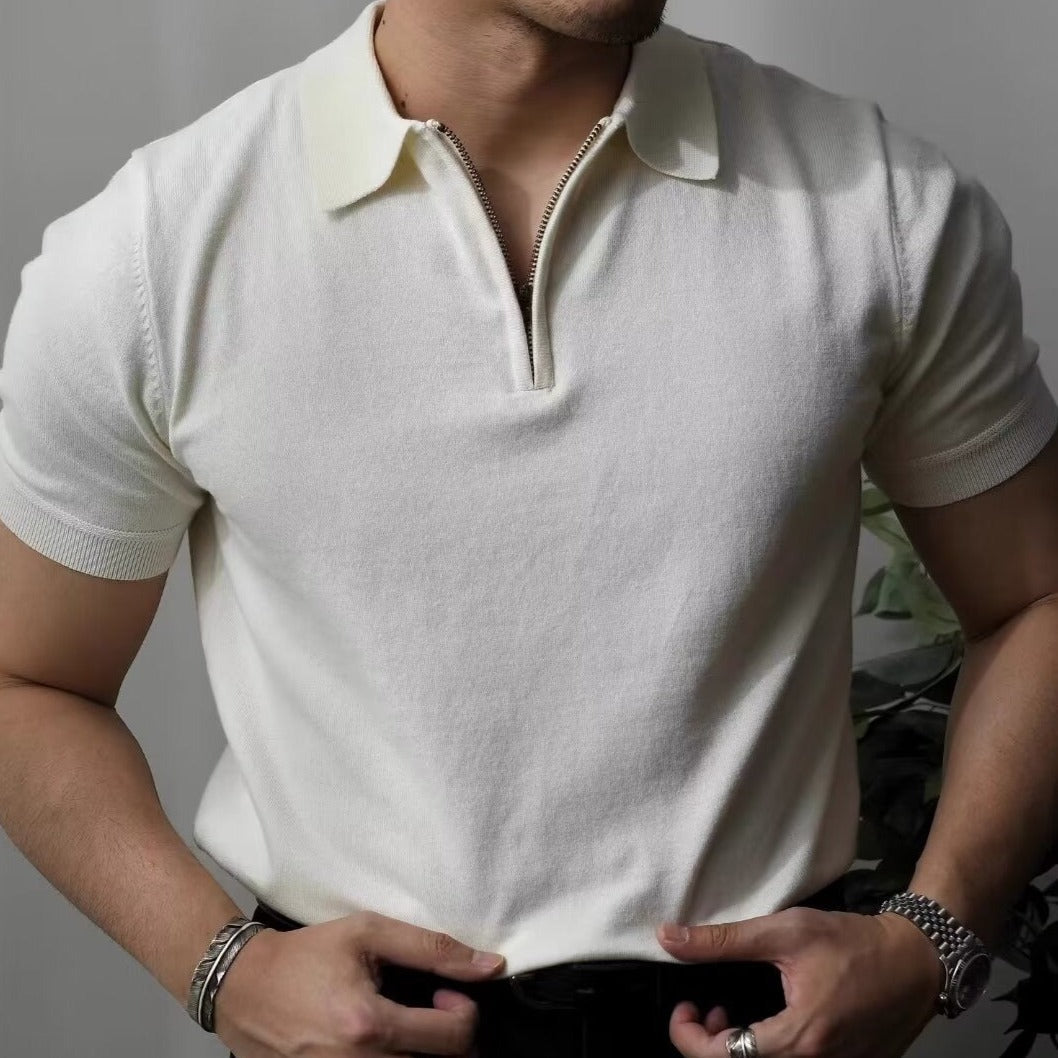 פולו צווארון רוכסן